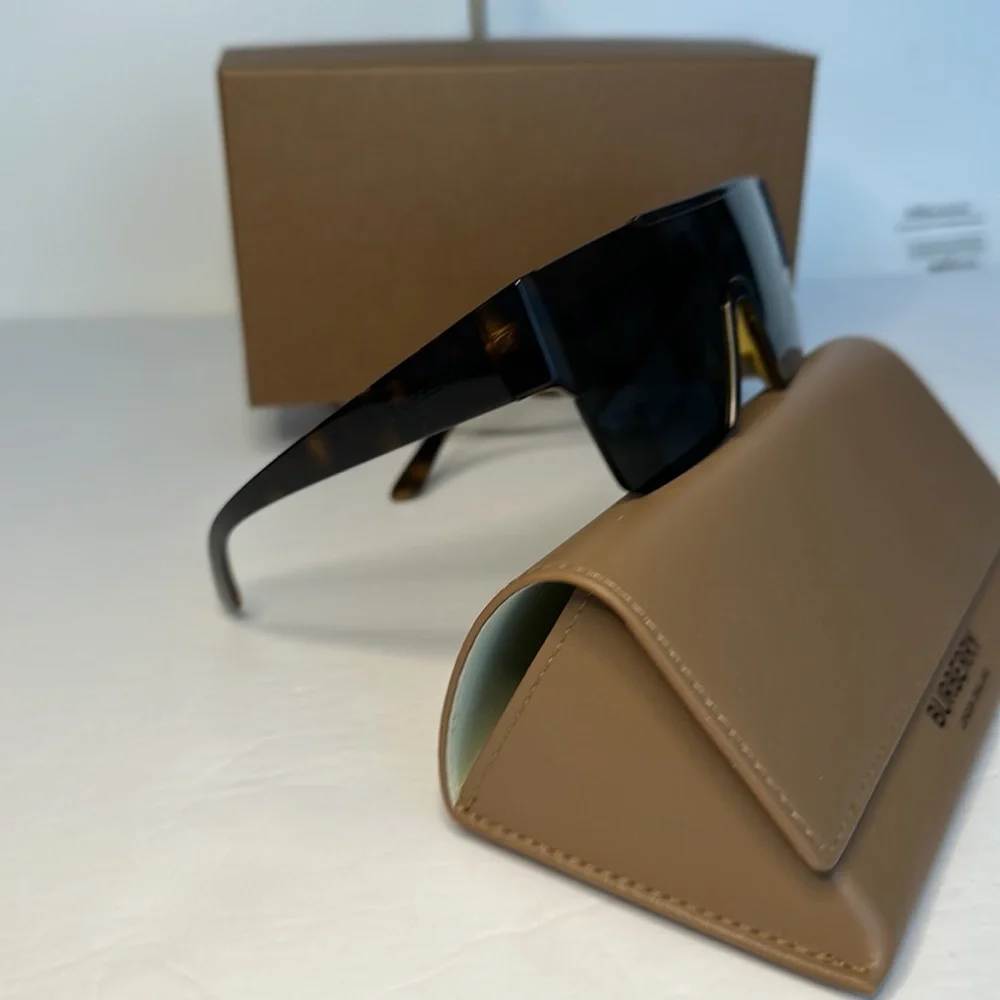 New- Burberry Sunglasses Men's B-4291 3002/87 Dark Havana/Dark Grey 38-138-140